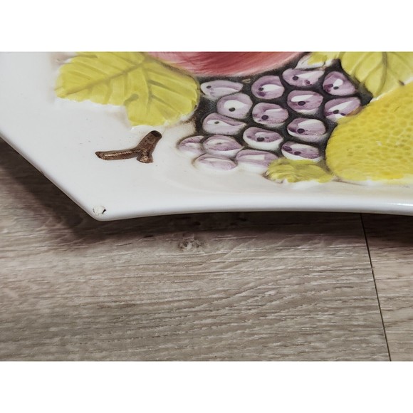 Vintage Lefton Ceramic Divided Chip Dip Veggie Platter...